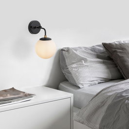 Opviq Horn - 12217 Lámpara de pared Negro, Antiguo y Crema